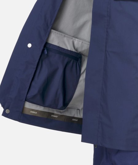 Giacca Corto Uomo Urban Blu con Cuciture Termonastrate
