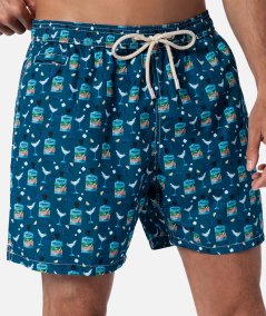 Costume da bagno boxer da uomo in tessuto leggero Lighting Micro Fantasy con sta