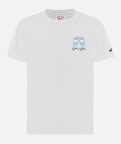 T-shirt Portofino in jersey di cotone classic fit con ricamo Gin Gin