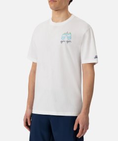 T-shirt Portofino in jersey di cotone classic fit con ricamo Gin Gin