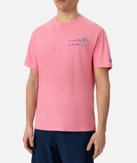 T-shirt Portofino in jersey di cotone classic fit con ricamo Per certi Versi, pe