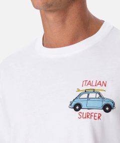 T-SHIRT 500 ITALIAN SURFER 01N EMB