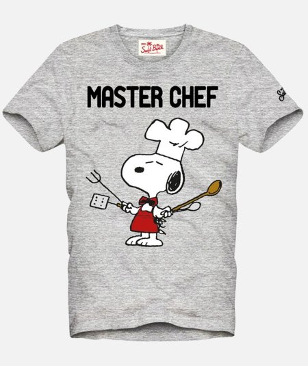 T-shirt da uomo in cotone con stampa snoopy master chef - Duepistudio ***** Abbigliamento, Accessori e Calzature | Uomo - Donna