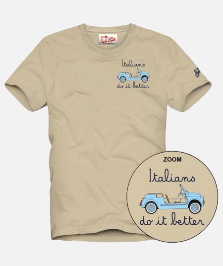 T-SHIRT ITALIANS SPIAGGINA 11 EMB - Duepistudio ***** Abbigliamento, Accessori e Calzature | Uomo - Donna