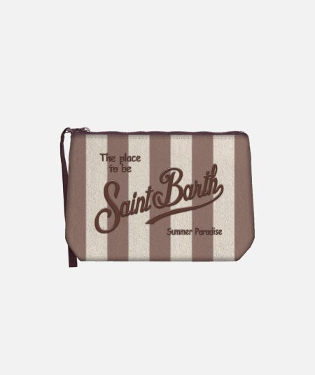 POCHETTE TERRY STRIPES 1810 EMB - Duepistudio ***** Abbigliamento, Accessori e Calzature | Uomo - Donna