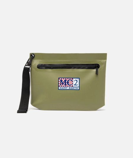 Pochette Aline militare water-resistant