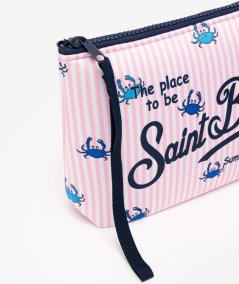 Pochette Aline in scuba con stampa