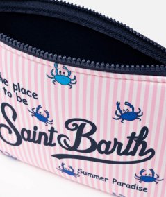 Pochette Aline in scuba con stampa