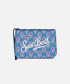 Pochette Aline in scuba con stampa