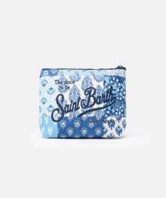 Pochette Aline in scuba con stampa