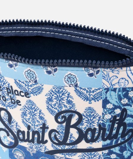 Pochette Aline in scuba con stampa
