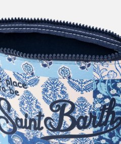Pochette Aline in scuba con stampa