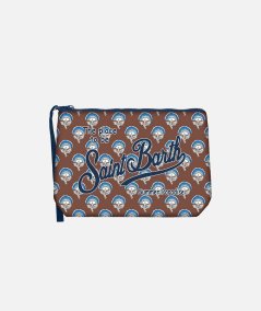 Pochette Aline in scuba con stampa