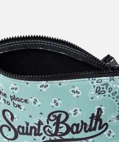 Pochette Aline in scuba con stampa bandanna