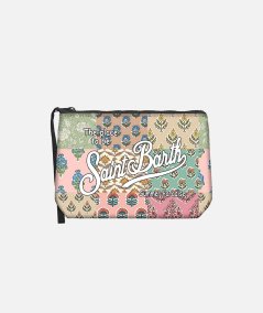 Pochette Aline in scuba con stampa