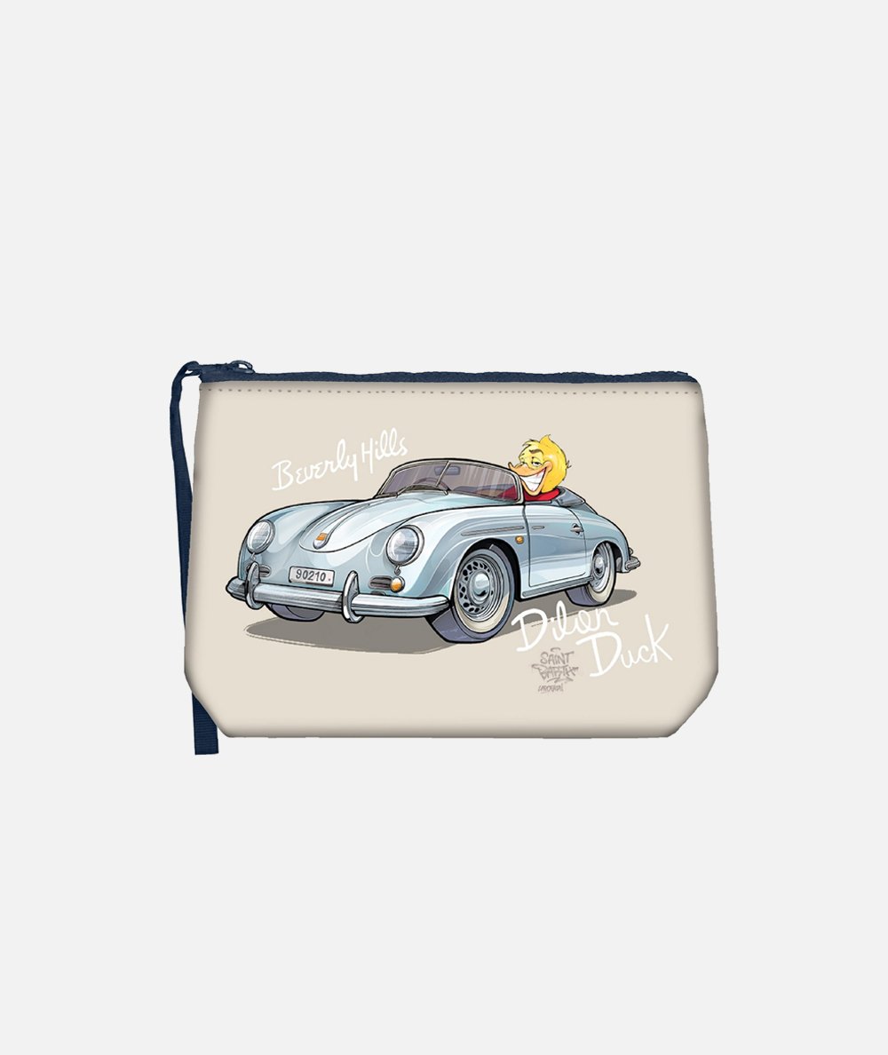 Pochette Aline in scuba con stampa dylan duck