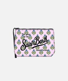 Pochette Aline in scuba con stampa