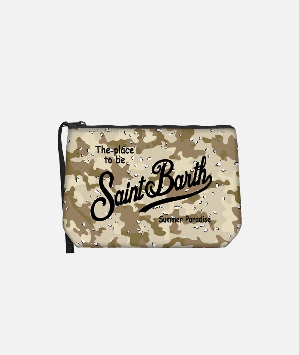 Pochette Aline in scuba con stampa