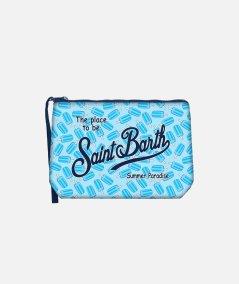 Pochette Aline in scuba con stampa