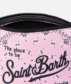 Pochette Aline in scuba con stampa bandanna