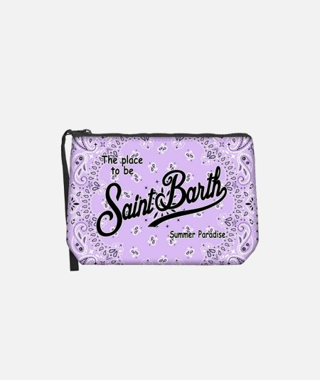 Pochette Aline in scuba con stampa bandanna - Duepistudio ***** Abbigliamento, Accessori e Calzature | Uomo - Donna