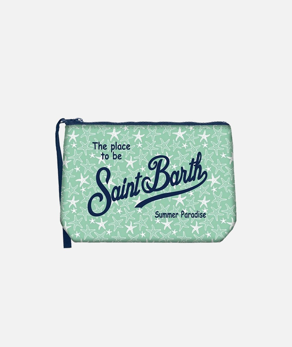 Pochette Aline in scuba con stampa