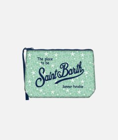 Pochette Aline in scuba con stampa