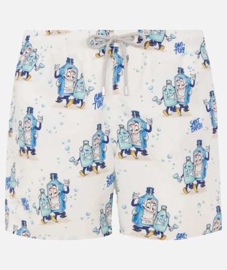 Gustavia swim boxer with cocktail print