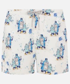 Gustavia swim boxer with cocktail print
