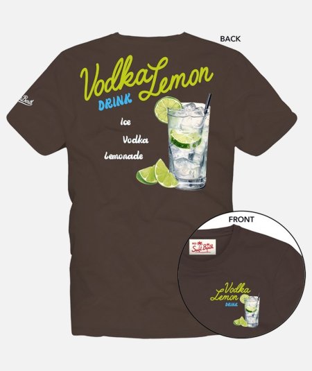 T-shirt da uomo in cotone con stampa Vodka Lemon - Duepistudio ***** Abbigliamento, Accessori e Calzature | Uomo - Donna