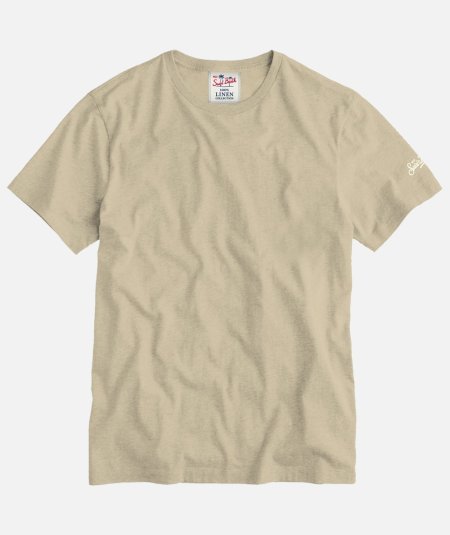 T-shirt da uomo in jersey di lino grano Ecstasea - Duepistudio ***** Abbigliamento, Accessori e Calzature | Uomo - Donna