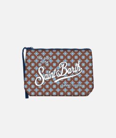 Pochette Aline in scuba con stampa