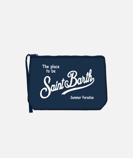 Aline clutch bag in solid navy blue scuba - Duepistudio ***** Abbigliamento, Accessori e Calzature | Uomo - Donna