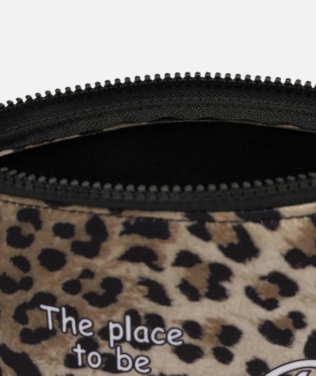Aline scuba print clutch bag