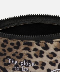 Aline scuba print clutch bag