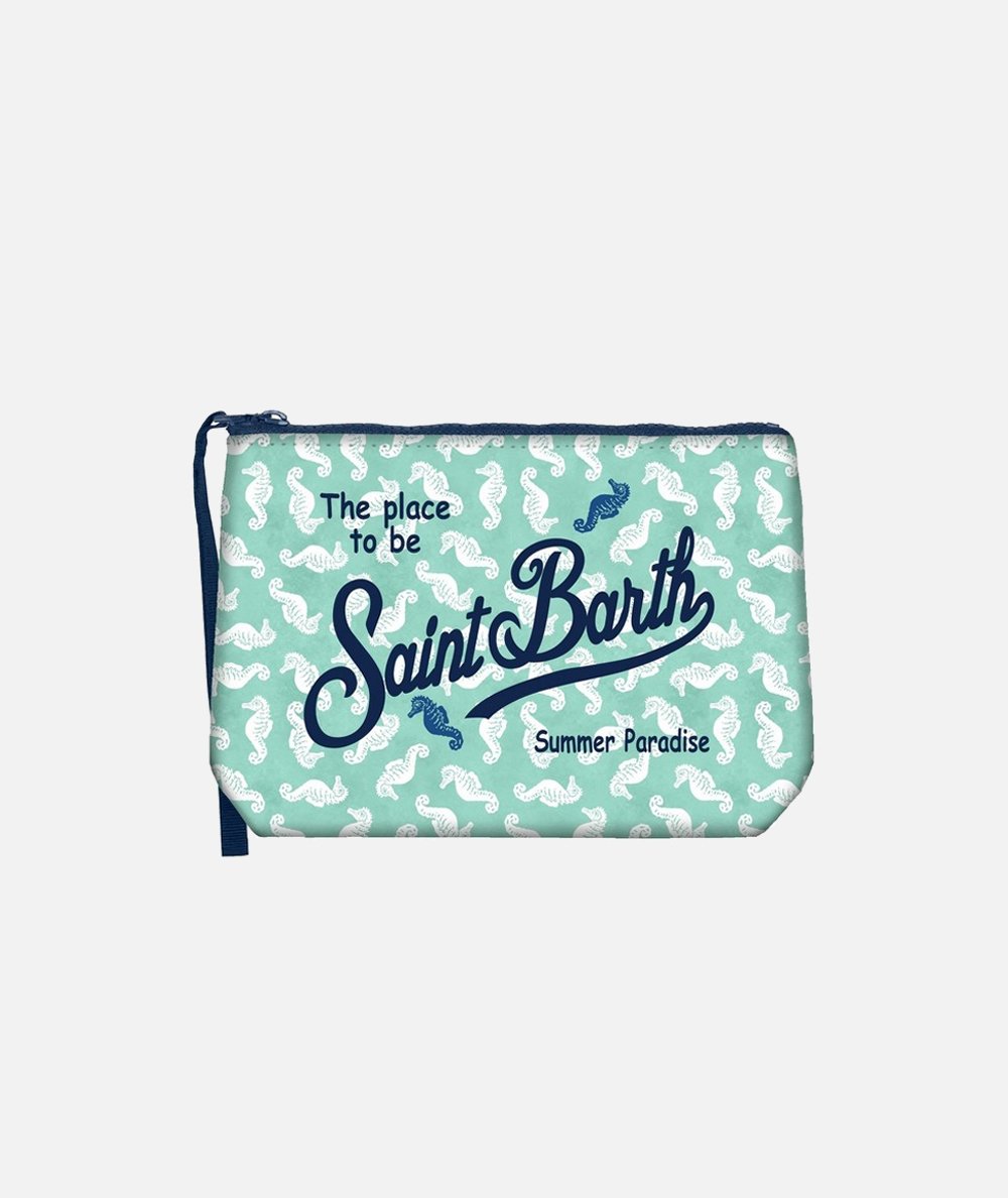 Pochette Aline in scuba con stampa