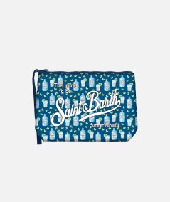 Pochette Aline in scuba con stampa