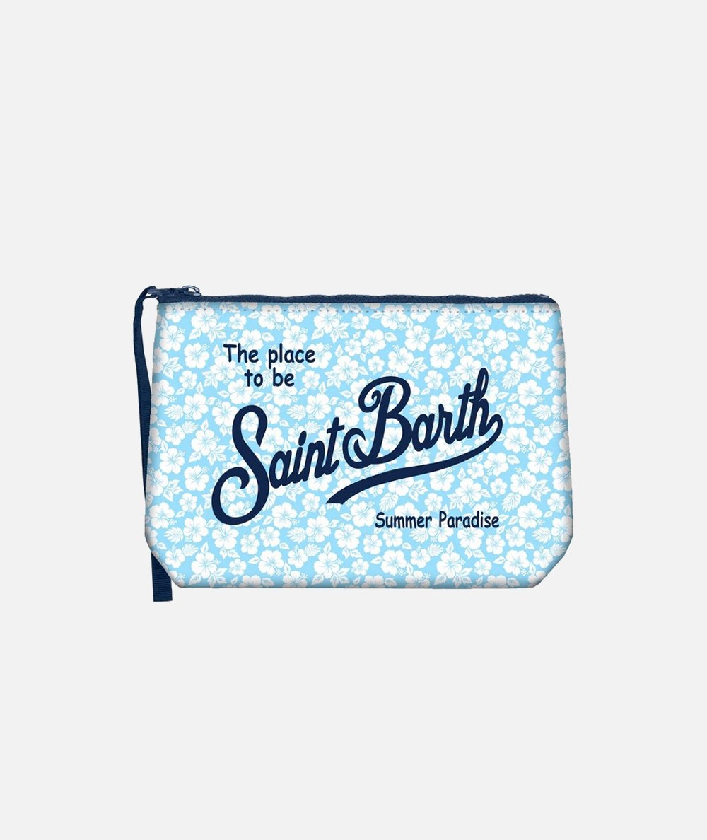 Pochette Aline in scuba con stampa