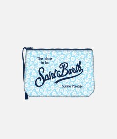 Pochette Aline in scuba con stampa