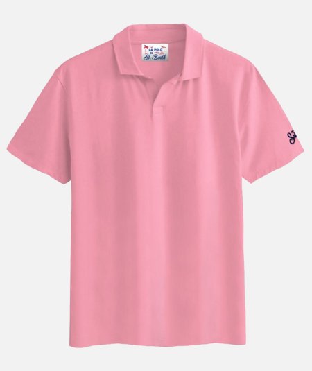 Polo da uomo in jersey di cotone rosa Brighton - Duepistudio ***** Abbigliamento, Accessori e Calzature | Uomo - Donna