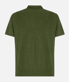 Polo Jeremy in spugna verde militare