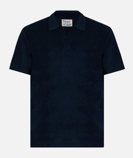 Jeremy Polo in Navy Blue Terry - Duepistudio ***** Abbigliamento, Accessori e Calzature | Uomo - Donna