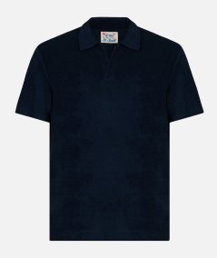 Polo Jeremy in spugna blu navy