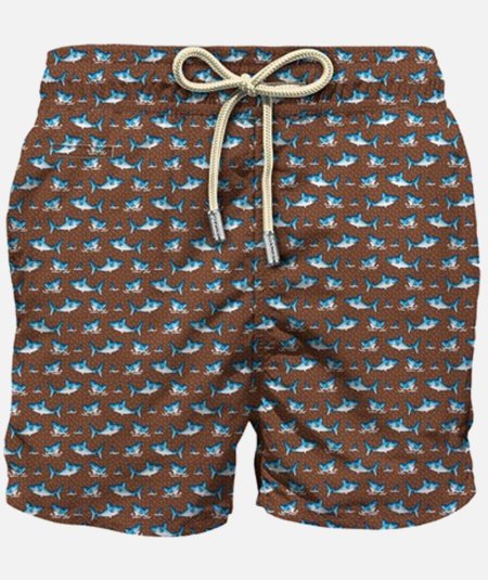 Costume da bagno boxer Lighting in tessuto leggero con stampa micro squali - Duepistudio ***** Abbigliamento, Accessori e Calzature | Uomo - Donna