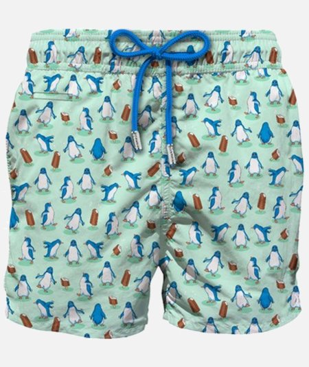 Costume da bagno boxer Lighting in tessuto leggero con stampa pinguini - Duepistudio ***** Abbigliamento, Accessori e Calzature | Uomo - Donna