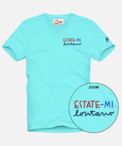 Portofino T-shirt in classic fit cotton jersey with Summer-Mi-Lontano embroider