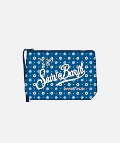 Pochette Aline in scuba con stampa