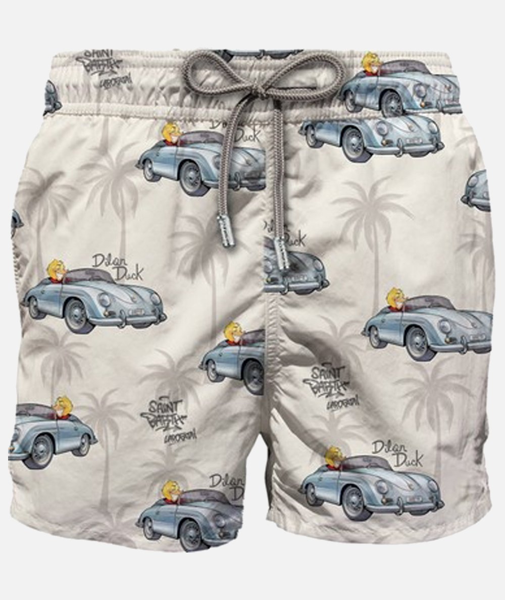 Costume mare lunghezza media Gustavia con stampa dylan duck