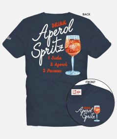 T-shirt Man in cotone con stampa Aperol Spritz