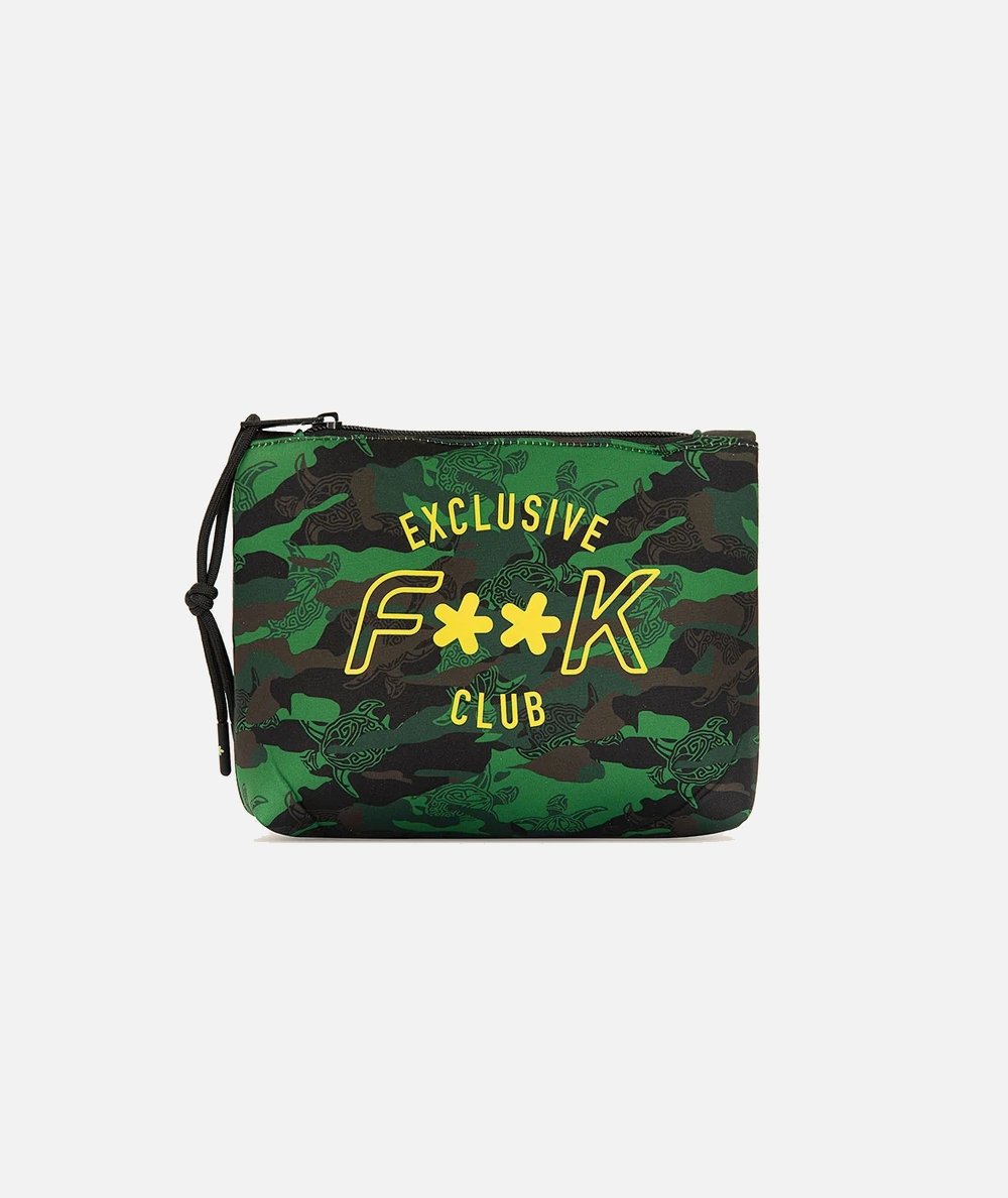 Pochette uomo in neoprene a fantasia